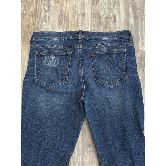 Harper Curvy Fit Mid Rise Jeans Ankle Crop Raw Hem Distressed Women’s Sz 30 - Picture 7 of 7